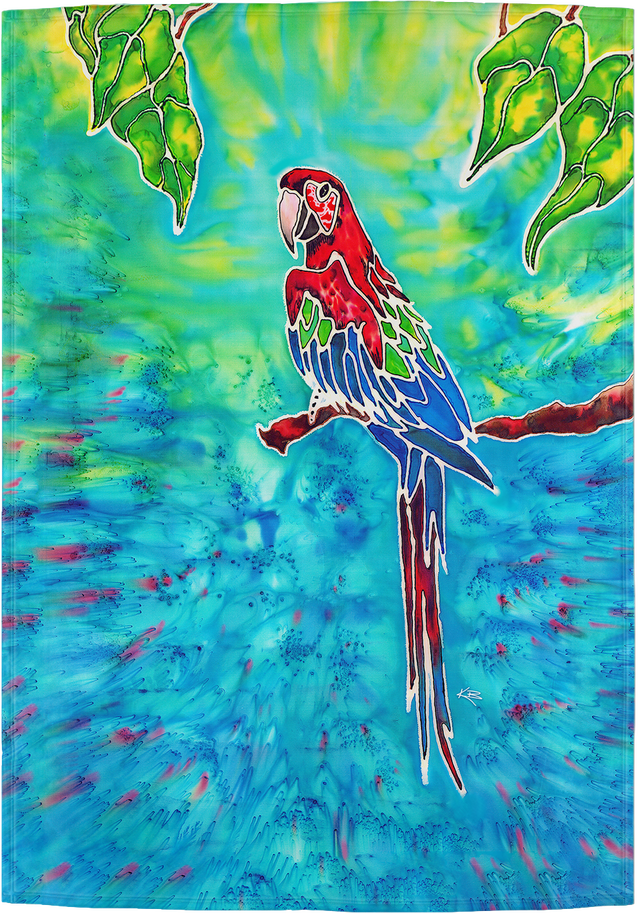 red-parrot-blanket